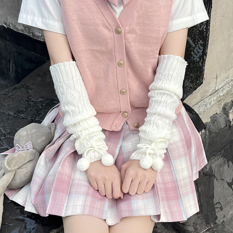 Knitted warm cute wool sleeve sleeve   HA1091