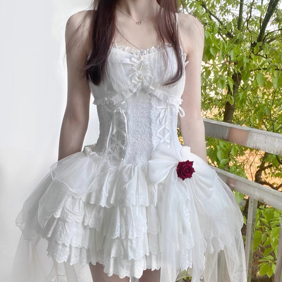 Lace up fairy princess dress HA0925