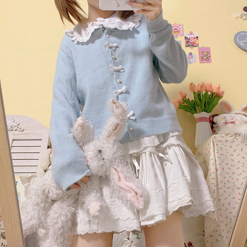 Bow Knot Sweater Jacket HA1054