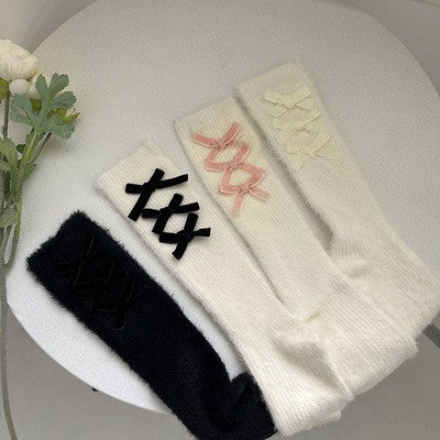 Sweet Girl Bow Knot Socks   HA1525