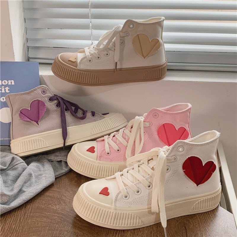 Love high top canvas shoes HA1645