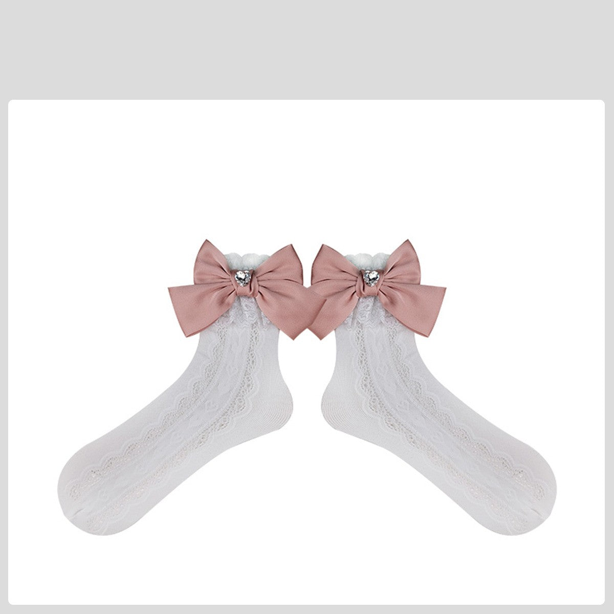 lace Bow socks   HA1587