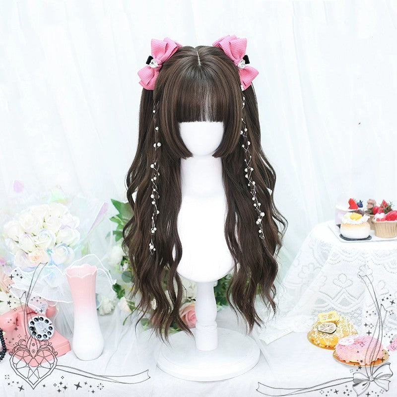 Natural curly hair with long sideburns    HA1698