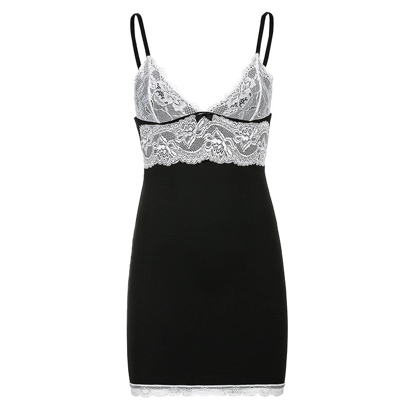 Lace strap dress HA1689