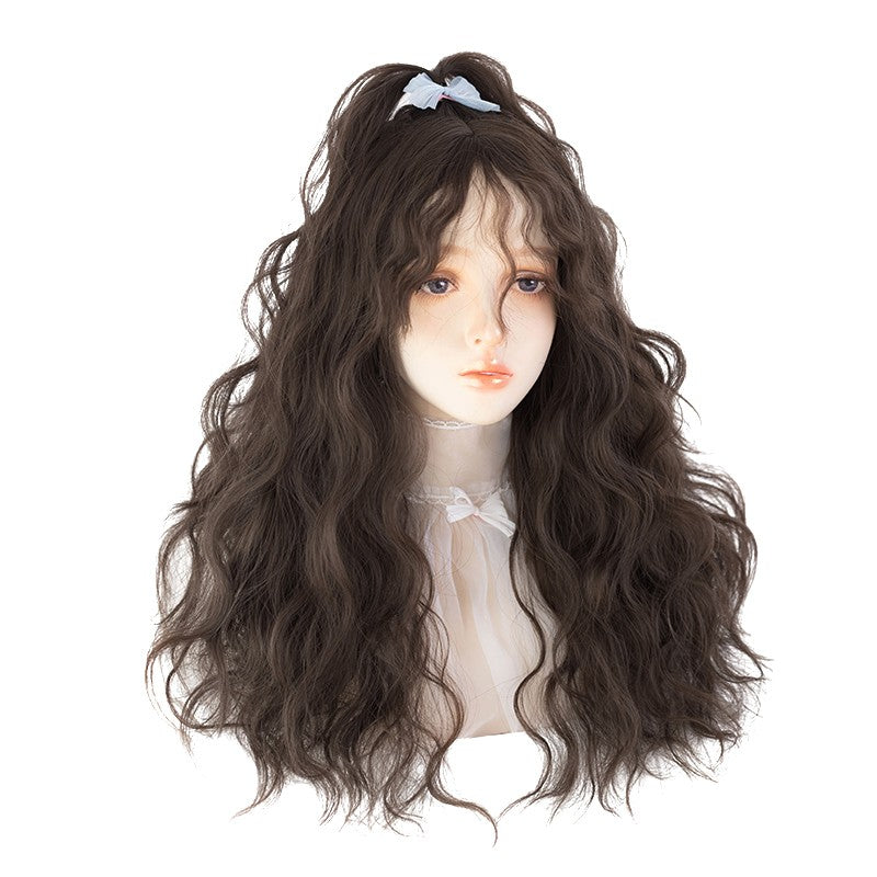 Long curly hair wig   HA1236