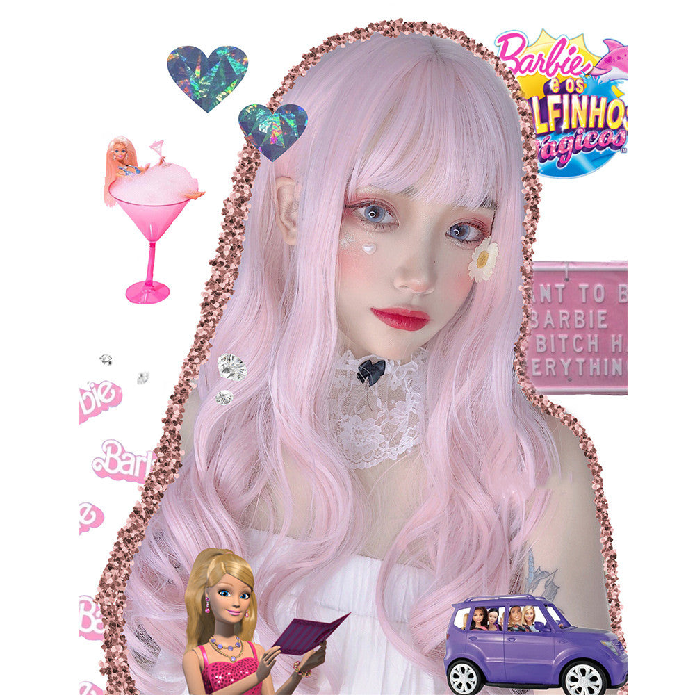 Natural cute fluffy colorful big waves HA0817