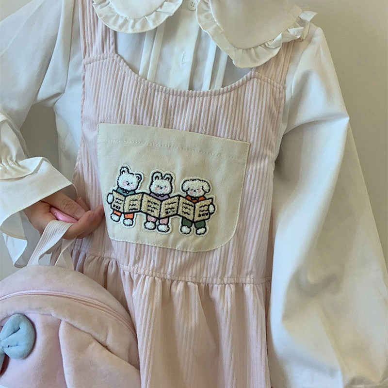 Lace cute doll skirt vest skirt HA0829