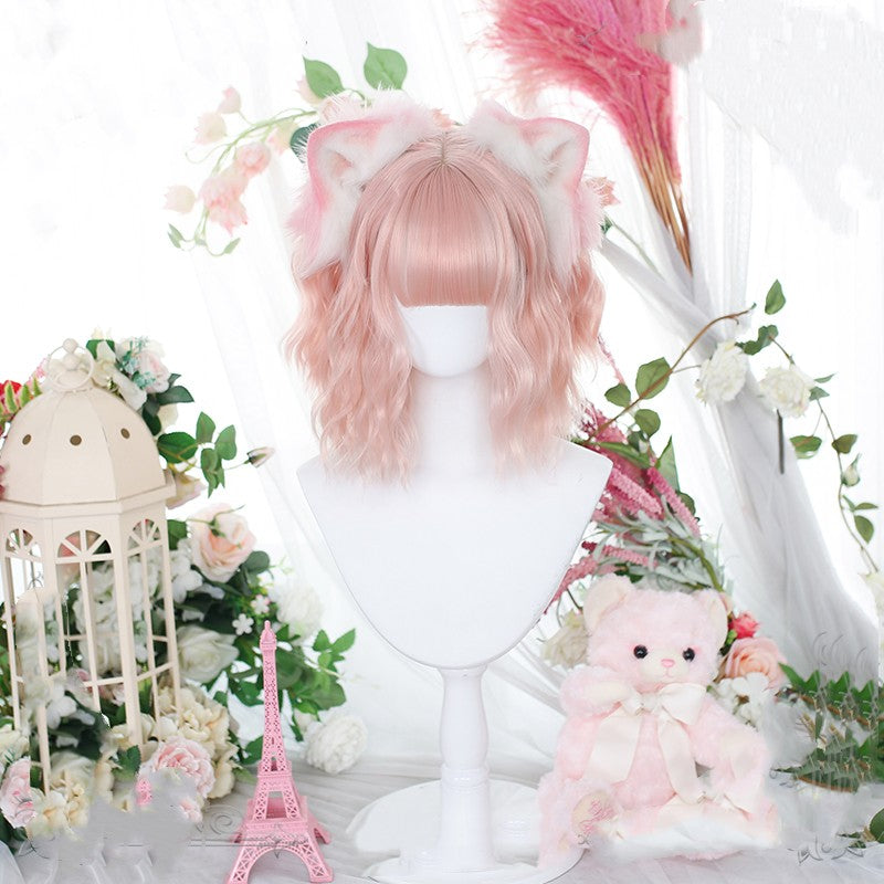 Cute irregular curly short curly hair  HA1329