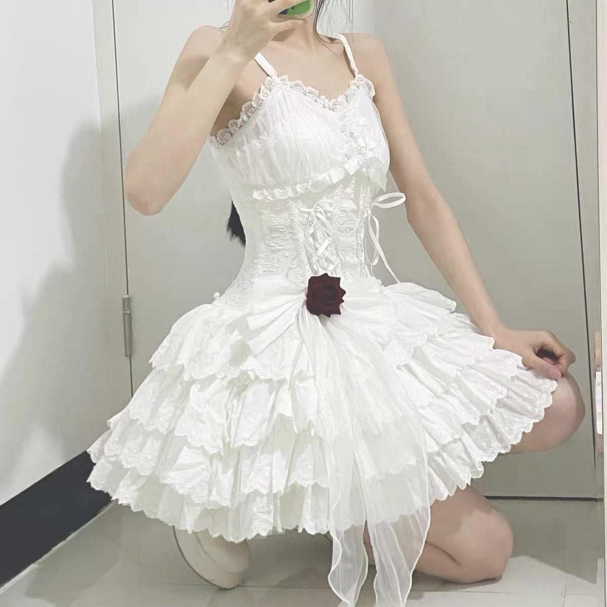 Lace up fairy princess dress HA0925
