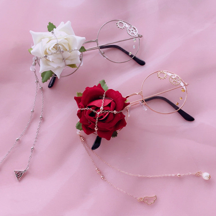 Punk Rose Gear Glasses   HA1142