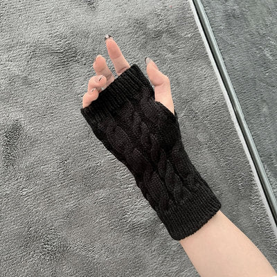 Cute Fingerless Knit Gloves HA1433