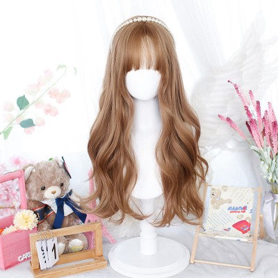 Natural gentle long curly wig   HA1370