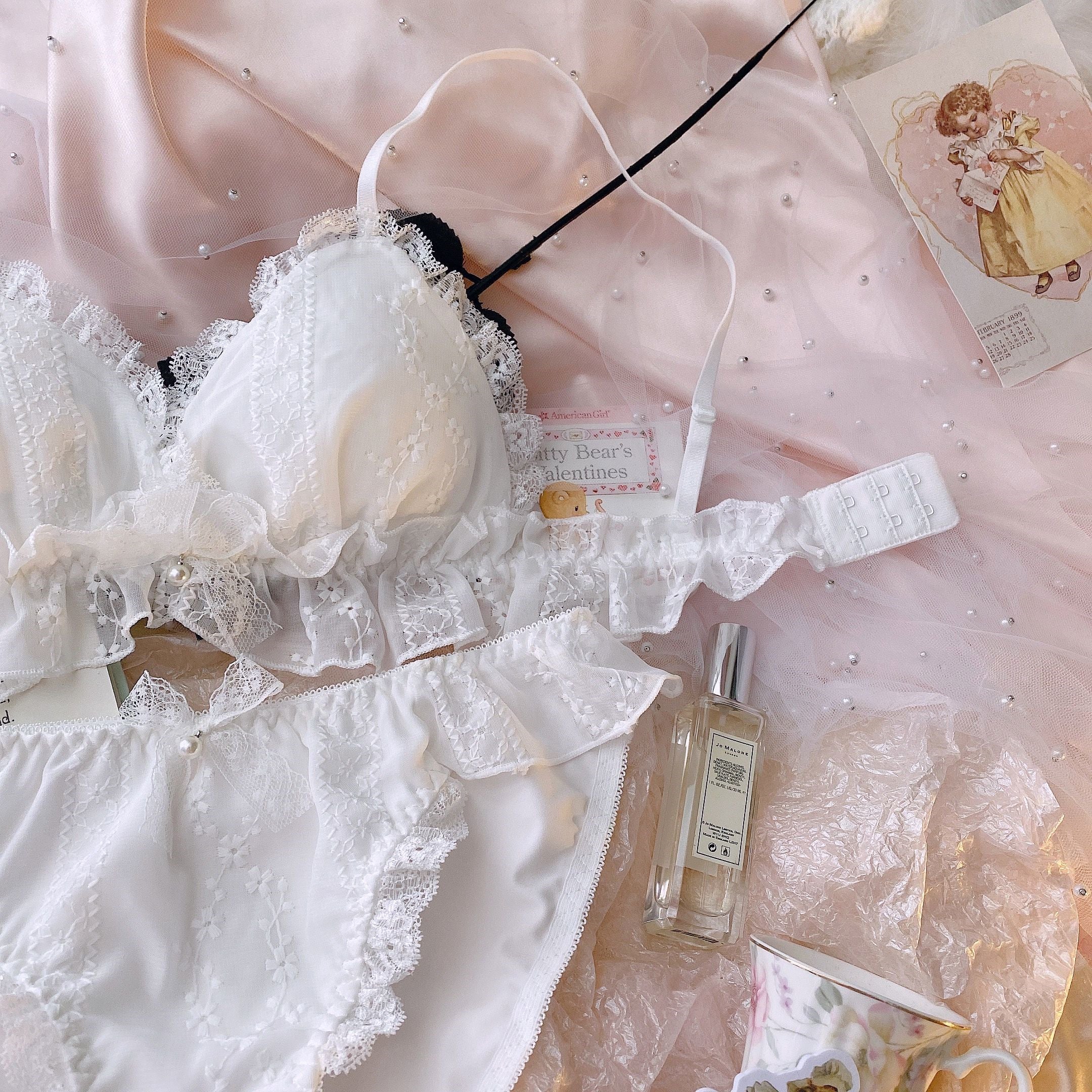 Fairy White Bra Set   HA0672