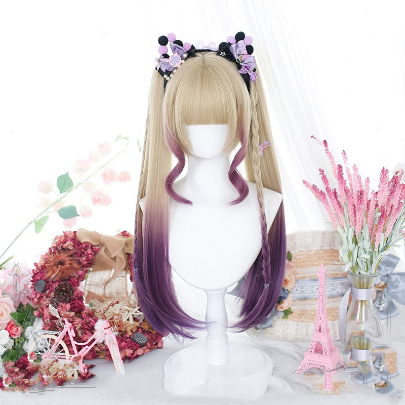 Double ponytail princess short wig  HA1247