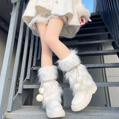 Pink Buckskin Rope Socks   HA1462