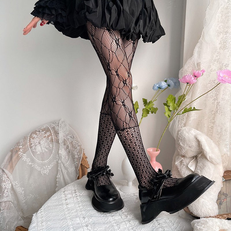 Floral Pantyhose Hollow Lace Pants HA1405