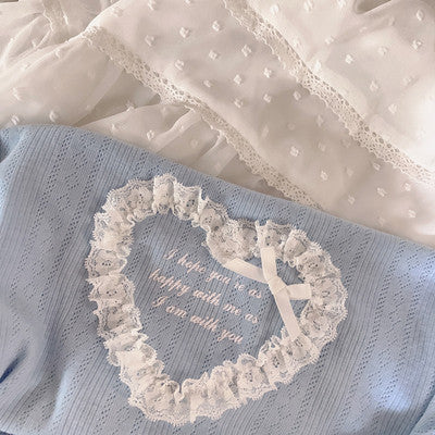 Bow cutout T-shirt  HA0509