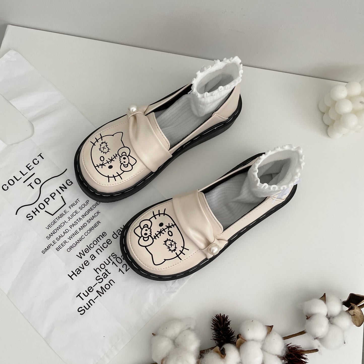 Cute leather shoes HA0769