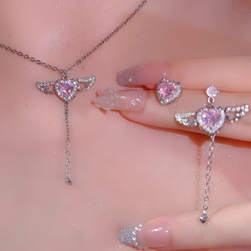 Love Wings Tassel Necklace HA1225