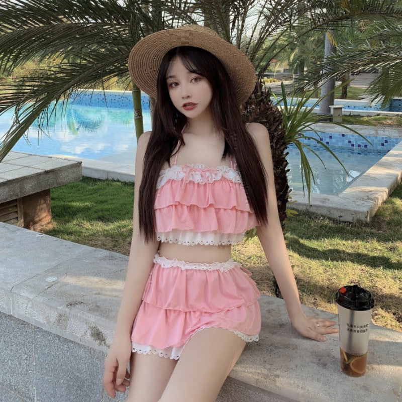 Sweet and cute split swimsuit   HA0363