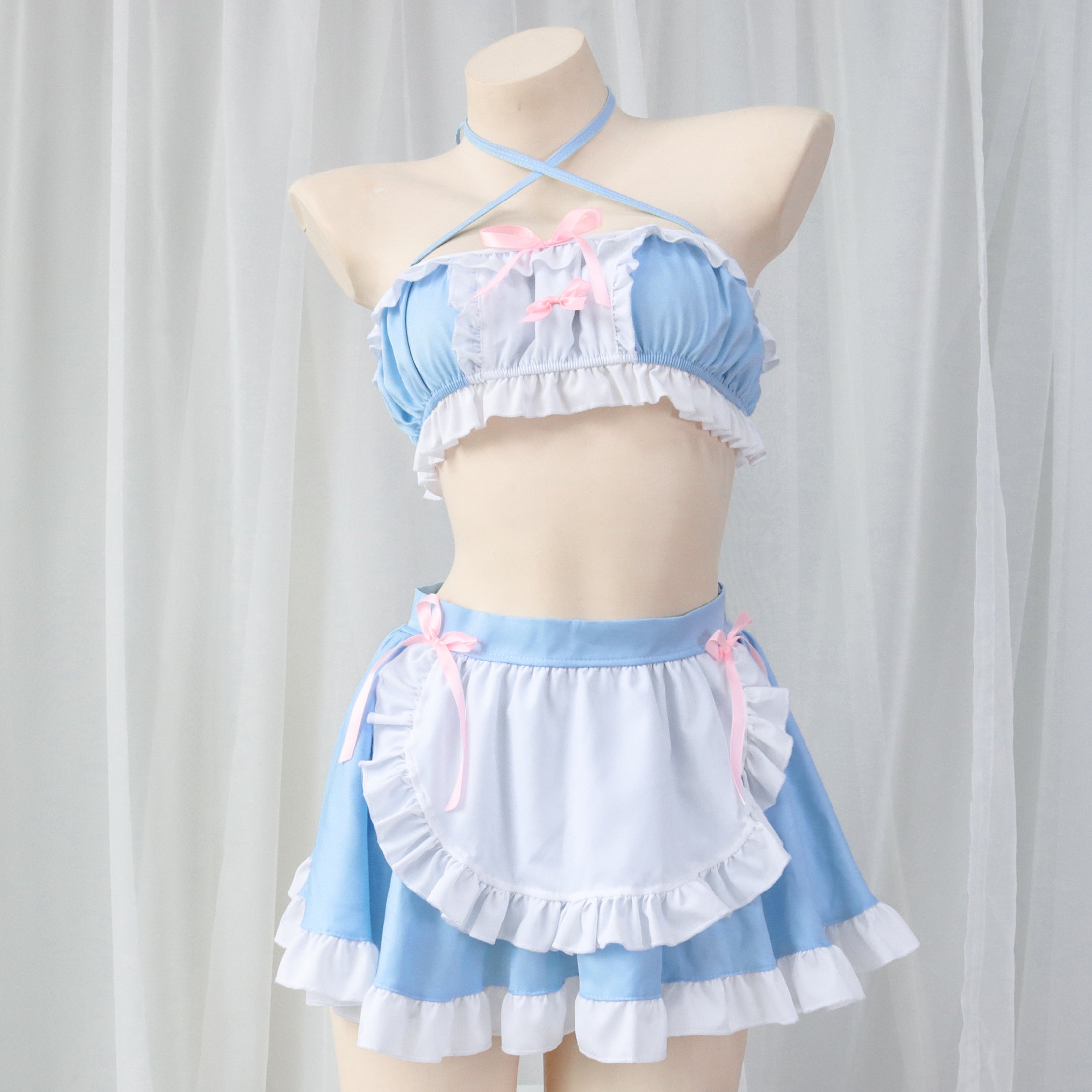 Blue Maid Split Pajamas Set  HA0679