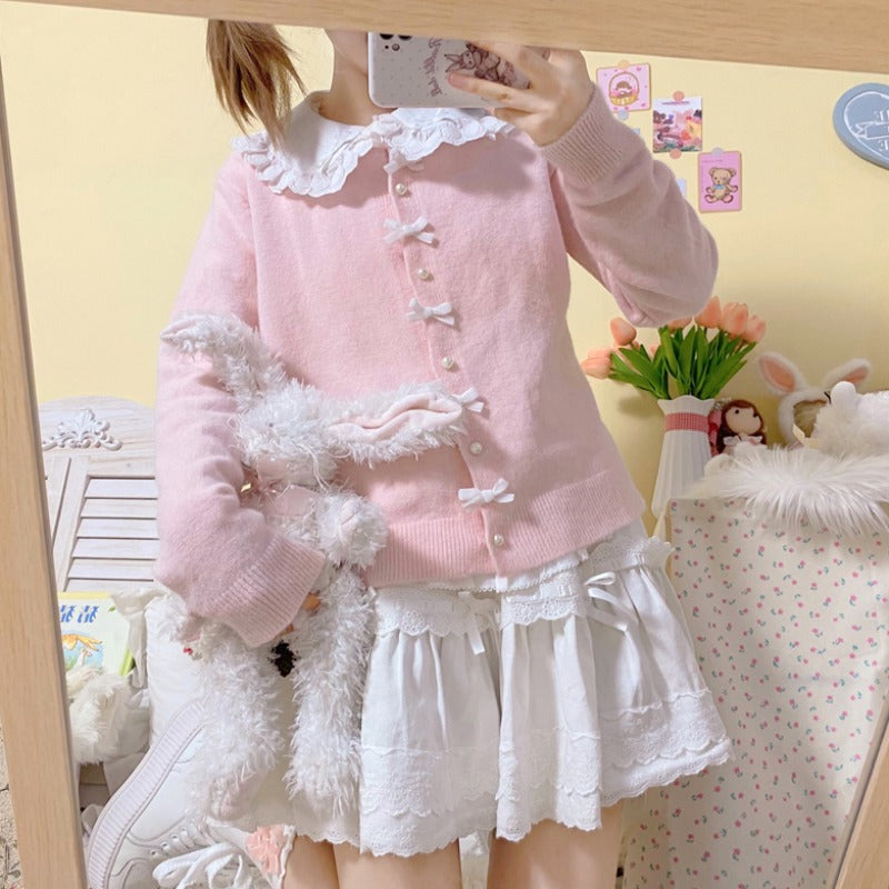 Bow Knot Sweater Jacket HA1054