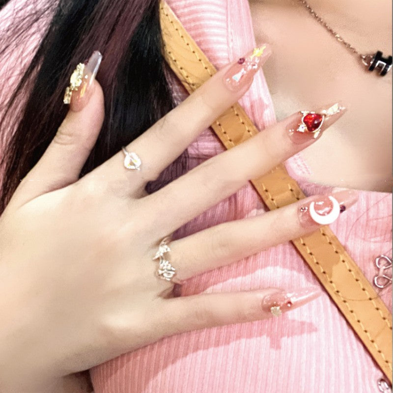 Moon Scepter Love Wings Nail Art HA1590