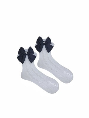 lace Bow socks   HA1587