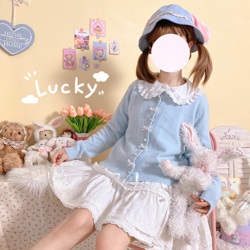 Bow Knot Sweater Jacket HA1054