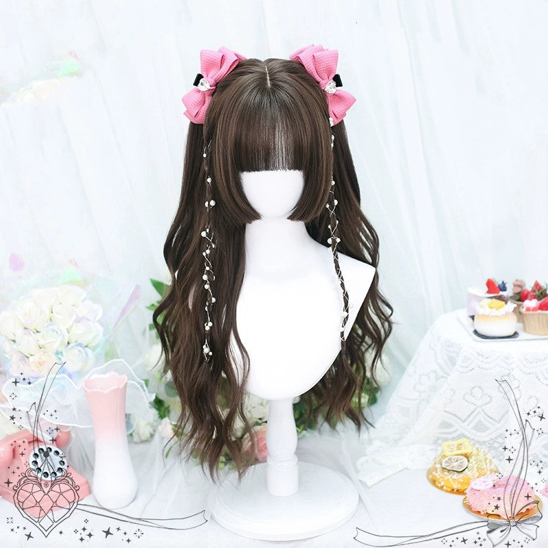 Natural curly hair with long sideburns    HA1698