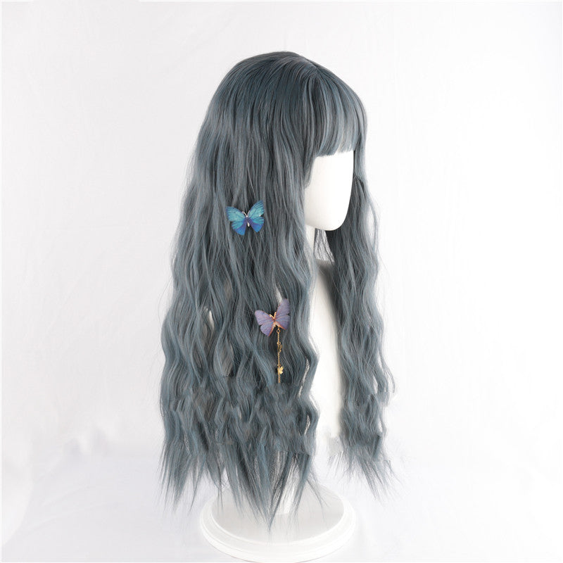 Haze Gray Blue Wig  HA0060