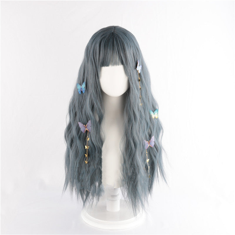 Haze Gray Blue Wig  HA0060