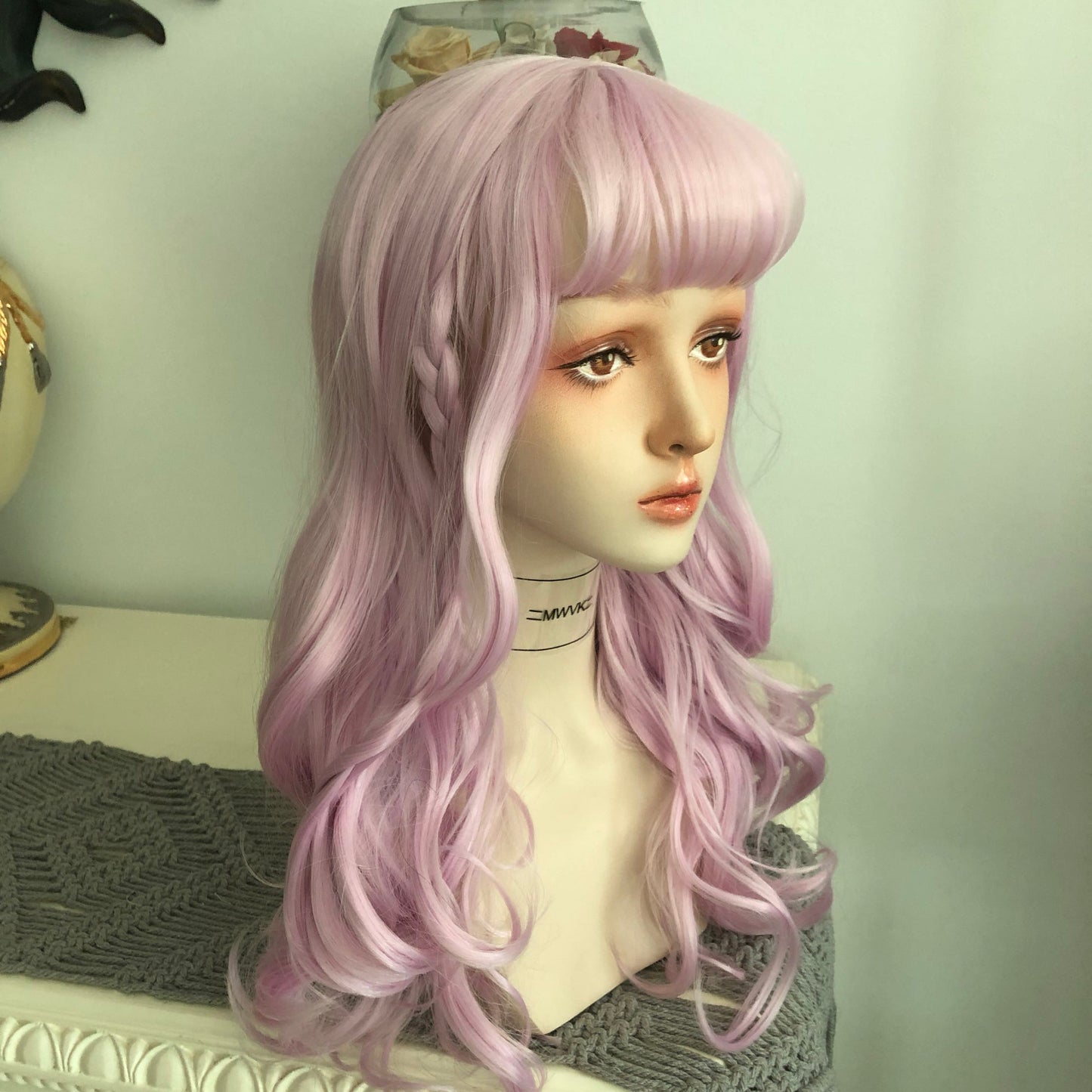 Pink curly hair HA1055