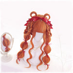 Lolita double ponytail orange wig HA0061