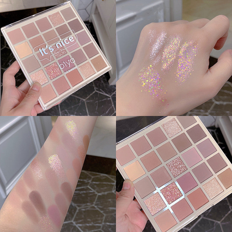 25 Color Glitter Pearl Eyeshadow Palette HA0656