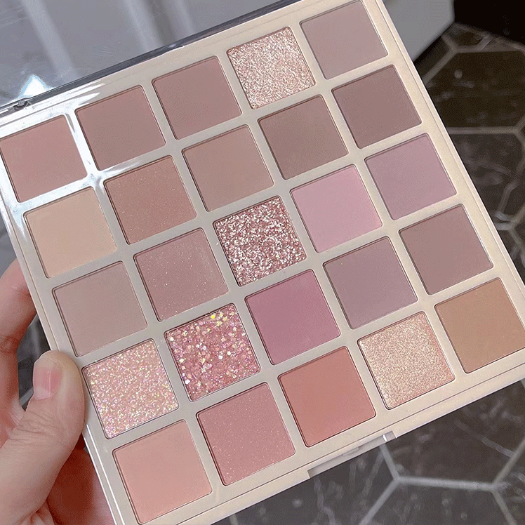 25 Color Glitter Pearl Eyeshadow Palette HA0656