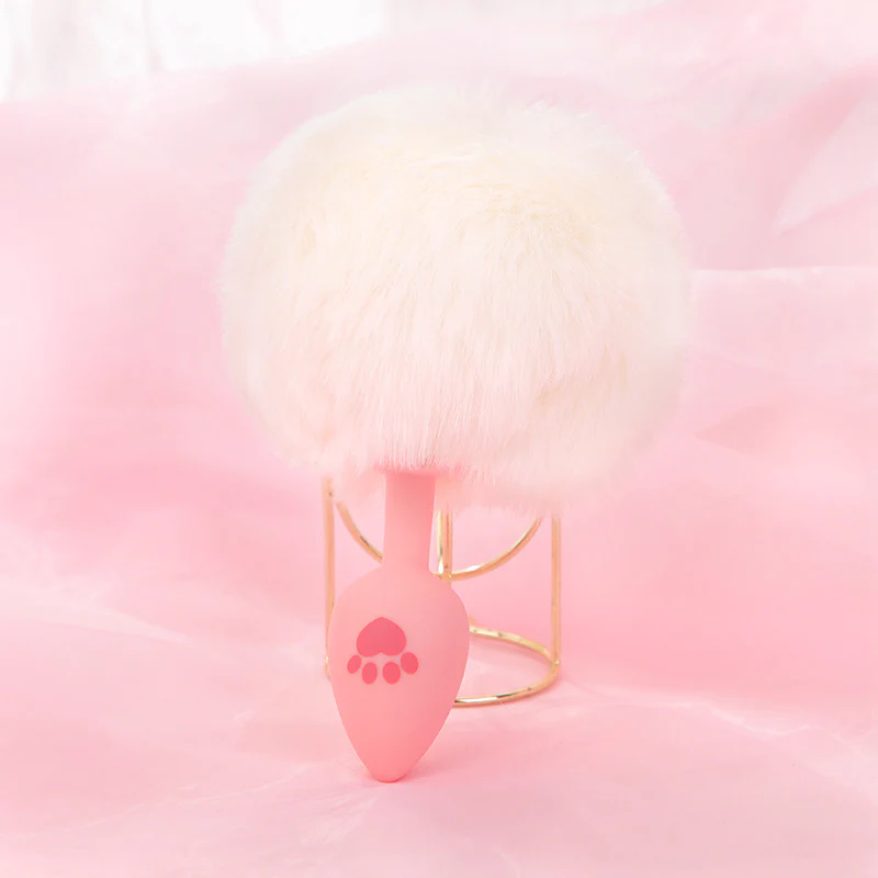 GLOWING RABBIT FOX TAIL ANAL PLUG  HA2780