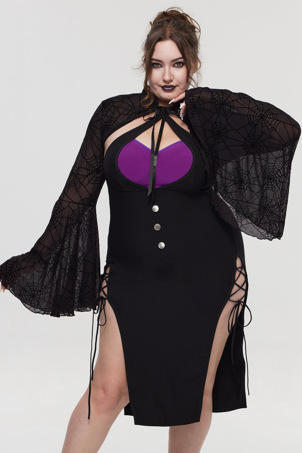 Pre-Sale Gothic Lace Spider Lingerie Set (2-Piece) HK003