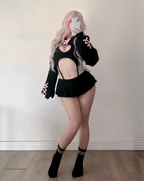 KORURACKUB-HEART HOLLOW BODYSUIT SR16
