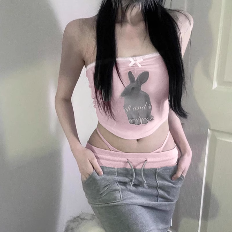 Cute pink bunny top HA2333