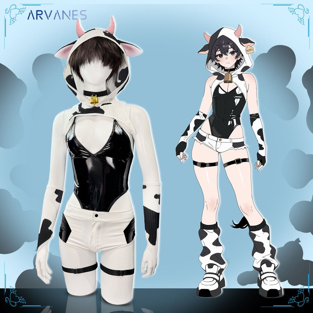 Pre-Order Cow Bodysuit (6-Piece Set） AS42