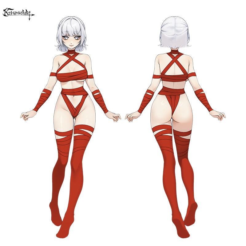 KORURACKUB-MULTI-COLOR BONDAGE BIKINI AN027