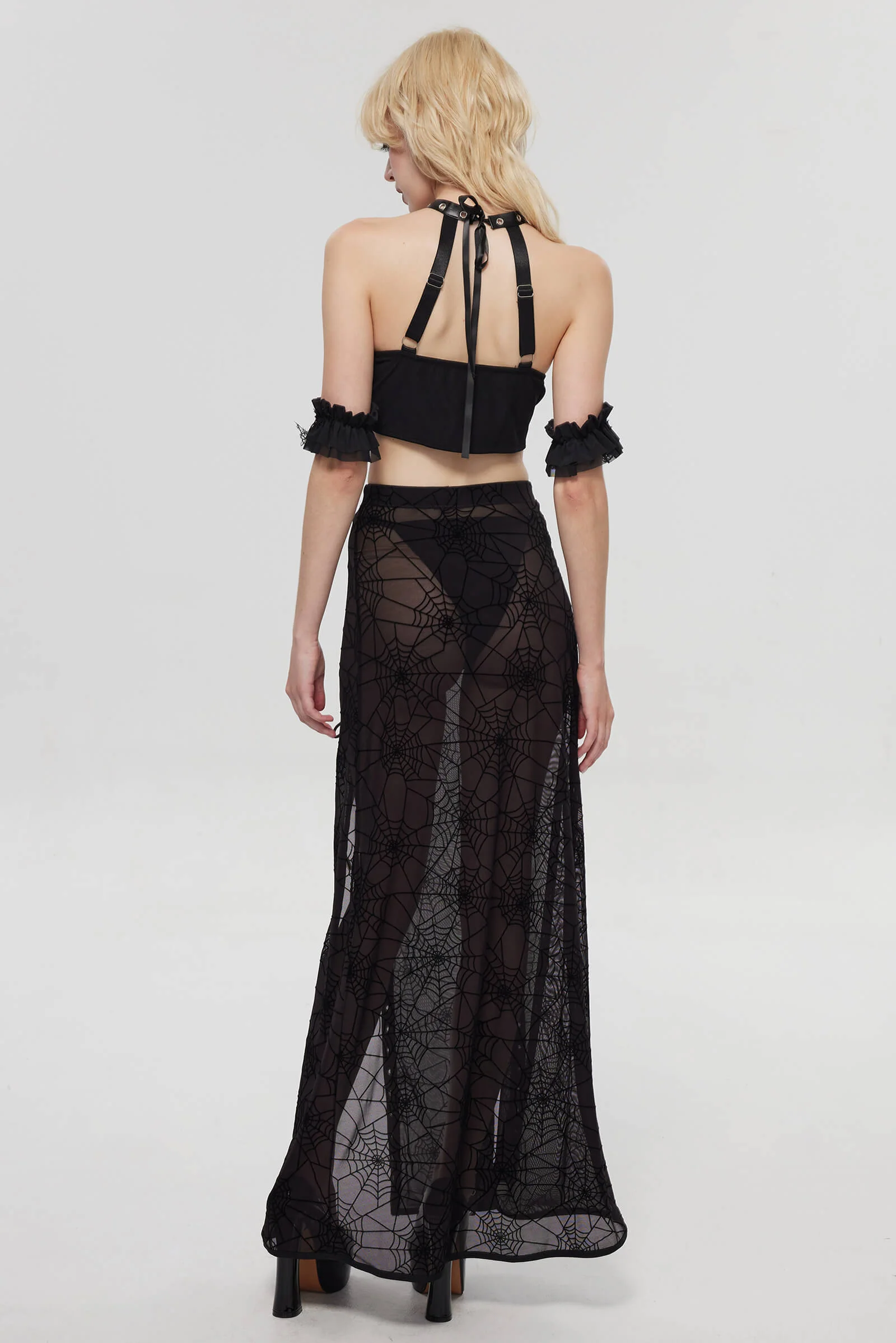 Pre-Sale Gothic Nun Sleeveless 3-Piece Costume Set HK007