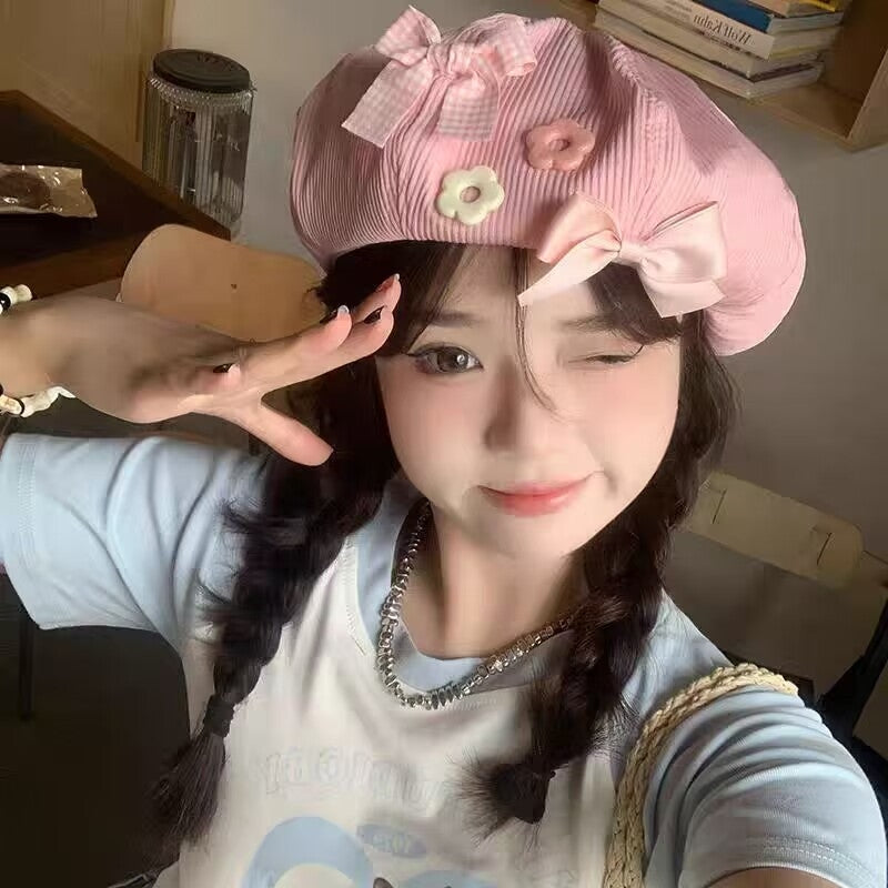 Sweet Solid Beret   HA2212