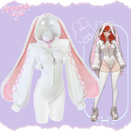 KORURACLUB-Pre-sale Cosplay Heart-Lock Floppy Bunny Jumpsuit KO103