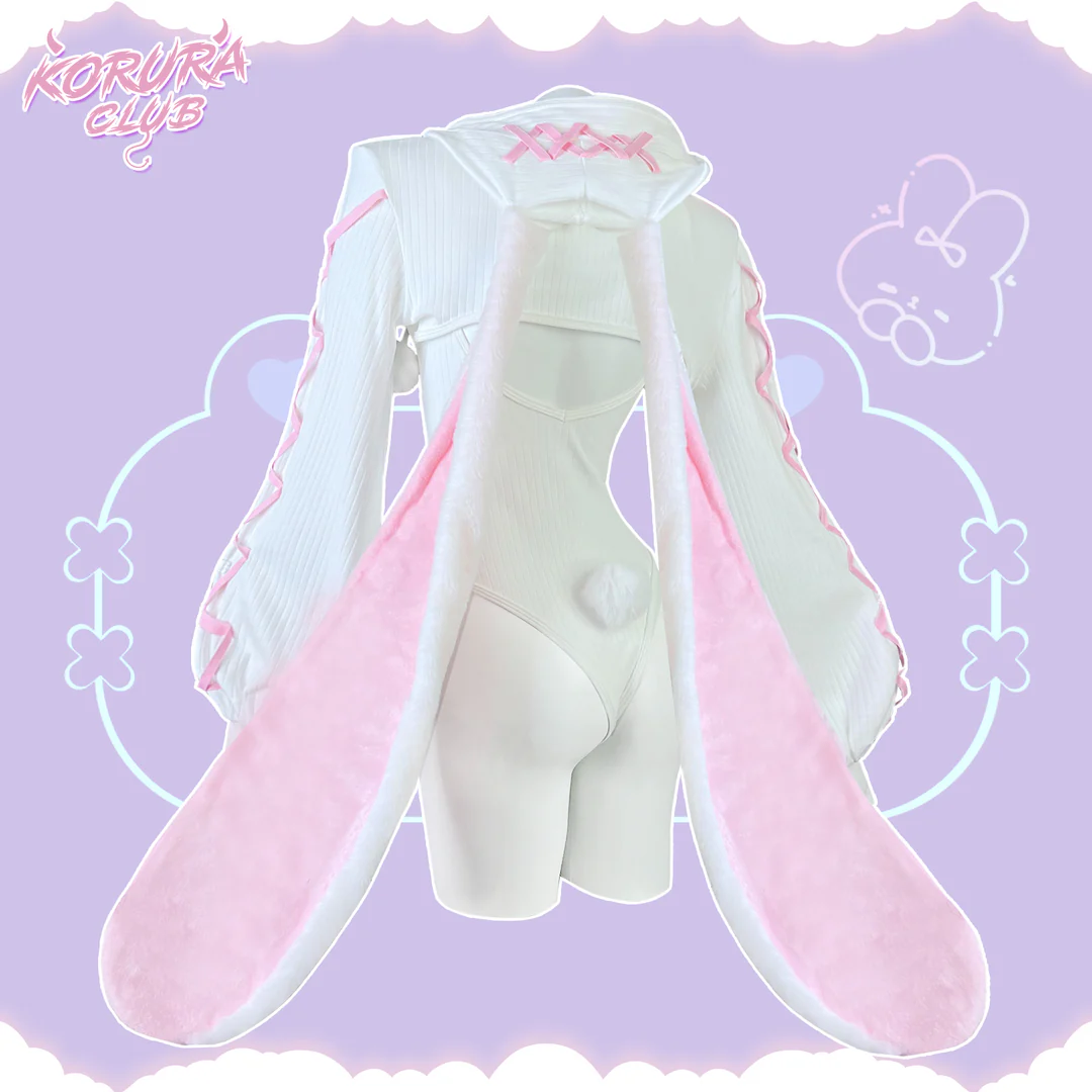 KORURACLUB-Pre-sale Cosplay Heart-Lock Floppy Bunny Jumpsuit KO103