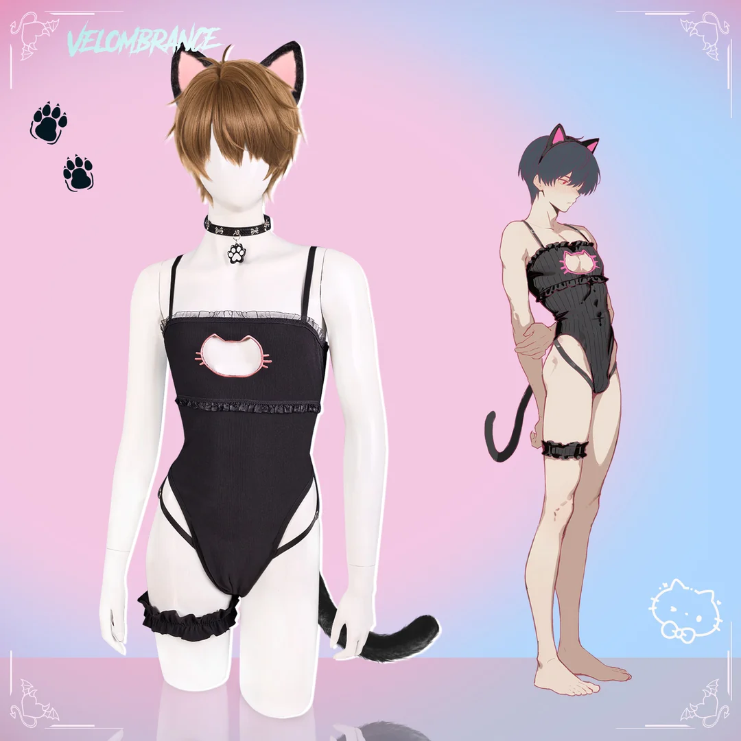 Pre-Order Shy Cat Bodysuit (4-Piece Set) AS75