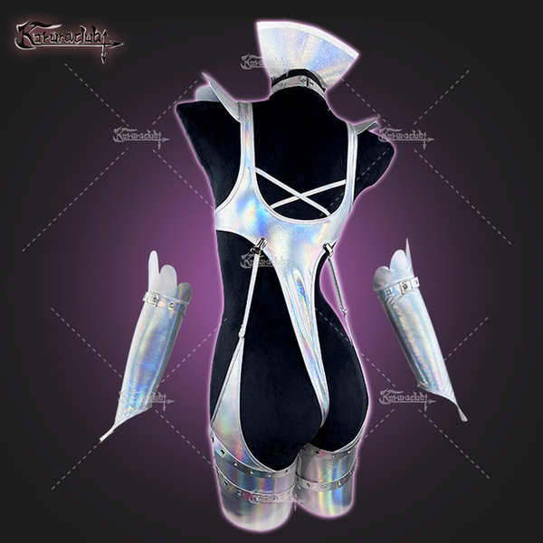 Cosplay Cyber Angel Silver Lingerie HA2936（7-Piece Set）