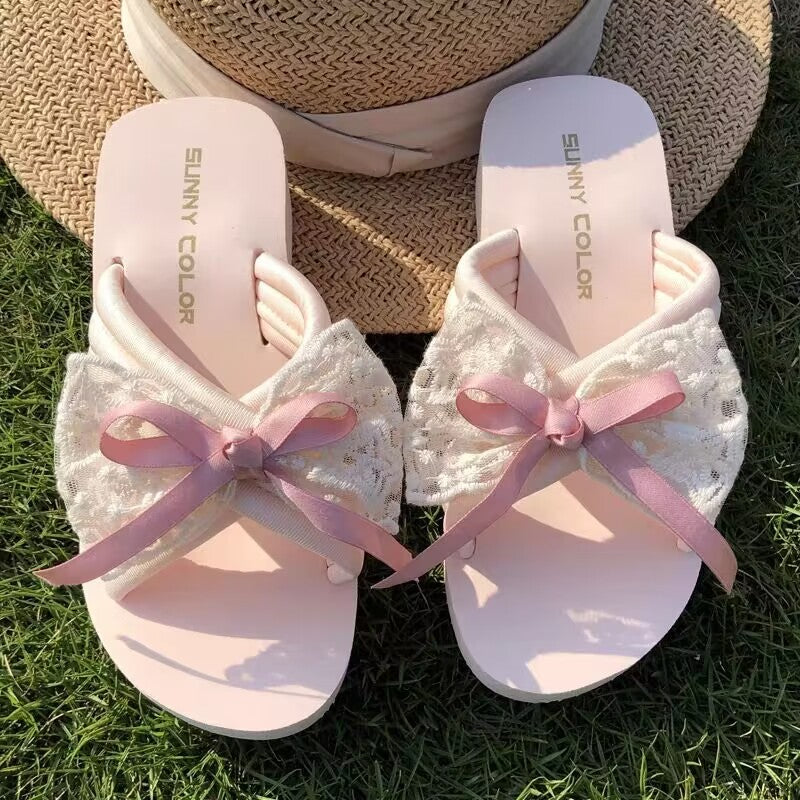 Bowknot flip flops  HA1831