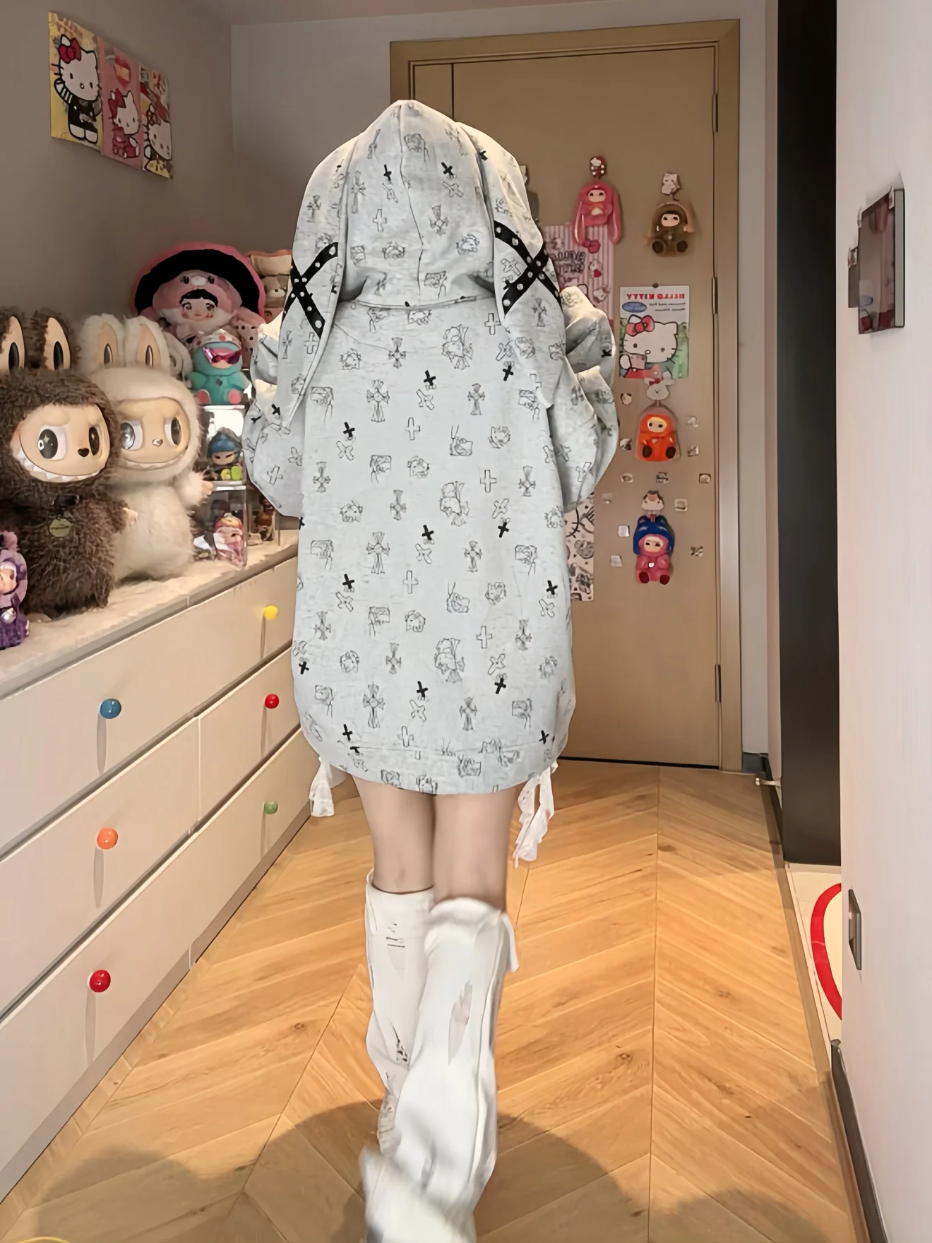 Cute bunny ears sweatshirt HA2979